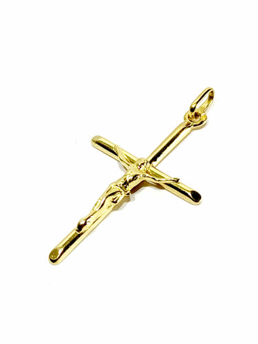 Pendentif Pendentif crucifix en or jaune 58 Facettes