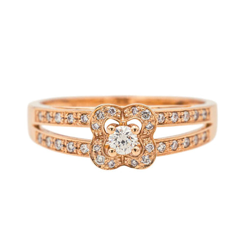 Bague 54 Mauboussin Bague Chance of love Or rose Diamant 58 Facettes 4098657RV