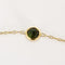 Collier Sautoir en or jaune, tourmalines vertes et roses 58 Facettes NAR0852