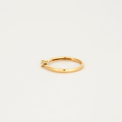 Bague 54 Solitaire en or jaune diamant 58 Facettes 3121245