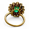 Bague 54 Bague Émeraude diamants vintage 58 Facettes