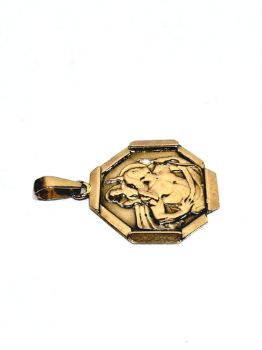 Pendentif Médaille Saint Christophe en or rose 58 Facettes