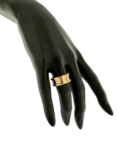 Bague 57 Bague Bulgari B.Zero1 en or rose 18 carats, 2 rangs 58 Facettes