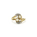 Bague 50 Bague toi et moi - or perles et diamants 58 Facettes 240261R