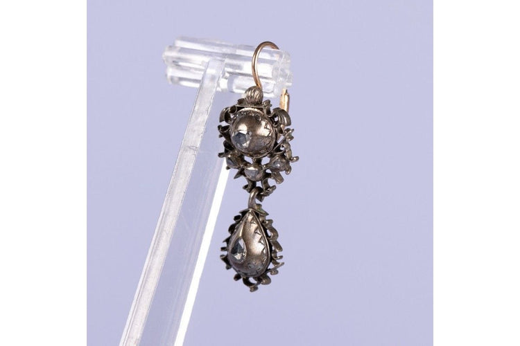 Antique jewelry set: bracelet, earrings and brooch pendant 58 Facettes 10795A