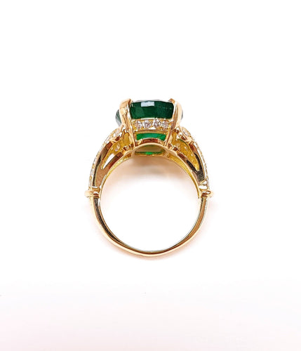Bague 54 Bague émeraude diamants 58 Facettes BAG.EMER.XL