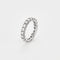 Bague 51.5 Alliance américaine en or blanc et diamants 58 Facettes COG04962