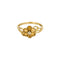 Bague Fleur en Or jaune, citrines et diamant