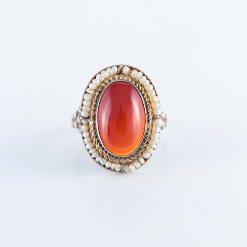 Bague 52 Bague cornaline, perles 58 Facettes