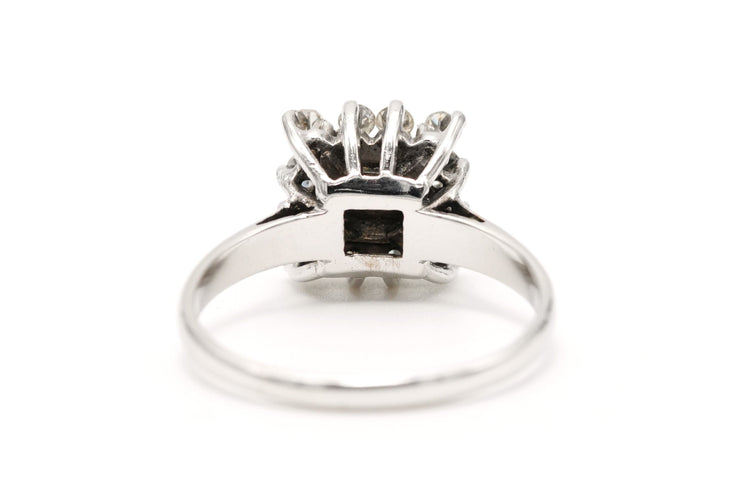 Bague 55 Bague contemporaine en or blanc sertie de diamants (+-0.37ct) 58 Facettes 22591