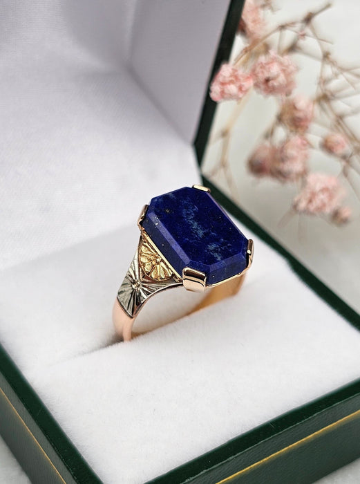 Bague 54 Bague trois ors lapis-lazuli 58 Facettes 591