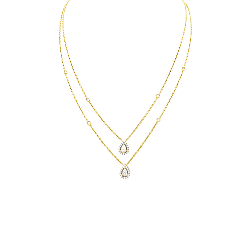 Collier Collier Edouard NAHUM, or jaune et diamants. 58 Facettes 35016