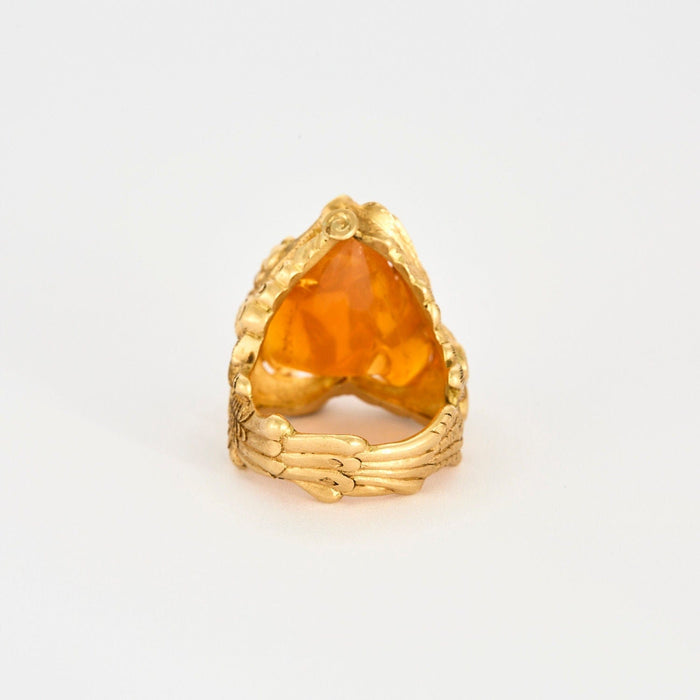 55 Bague Dragon opale de feu 58 Facettes