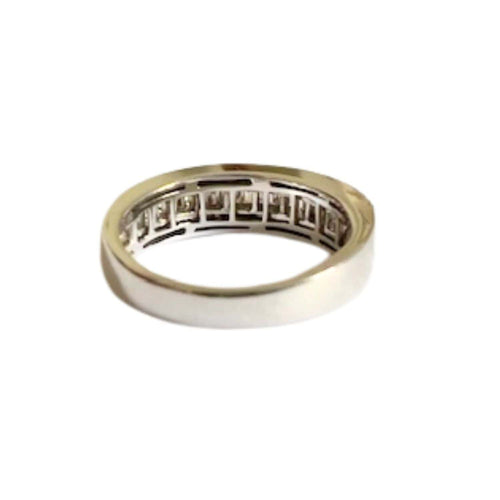 Bague 48.5 Bague de style contemporain du XXe siècle en or 18 carats avec diamants de 0,48 carat 58 Facettes Q329B