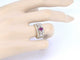 Bague 54 Bague en or jaune sertie de diamants et d'un rubis 58 Facettes 2240