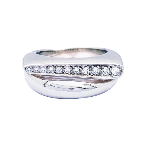 Bague 51 Bague Fred, "Success", en or blanc et diamants. 58 Facettes 33441