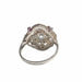 Ring 52.5 ART DECO STYLE PLATINUM RING with DIAMOND and RUBY 58 Facettes Q20B