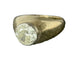 Bague 58 Bague Jonc sertie d'un diamant en or jaune 58 Facettes