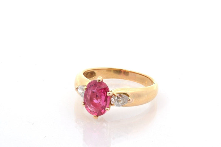 Bague 54.5 Bague d'occasion rubis de 1,67cts en or 18k 58 Facettes 27166-27136A