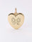 Pendentif Pendentif porte photo coeur Art Nouveau or jaune diamants taille rose 58 Facettes 1053.4