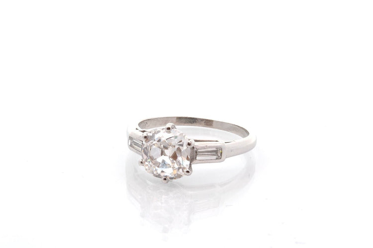 Bague 51 Bague diamant de 1,71cts G / VS2 58 Facettes 27608B-26596A