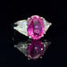 Bague 53 Bague vintage en saphir rose et diamants 58 Facettes