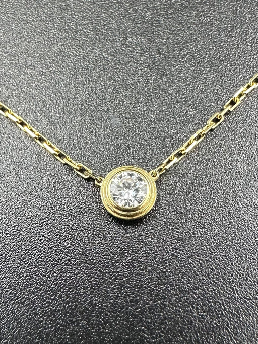 Collier CARTIER. Collection "Diamants légers", collier or jaune et diamant 58 Facettes