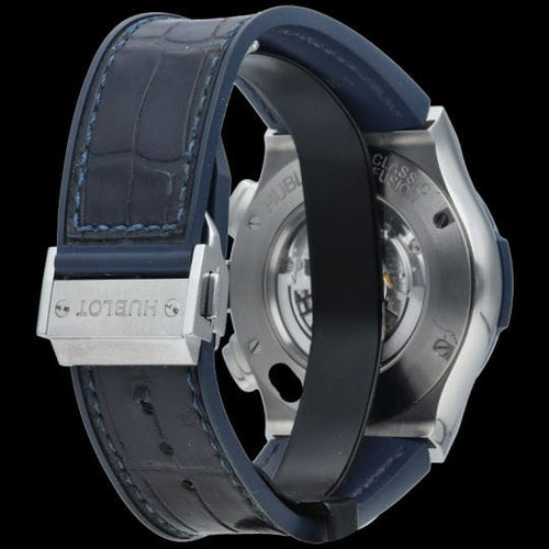 Montre Hublot Montre Classic Fusion 45 Chronograph Titanium Blue 58 Facettes MT43951