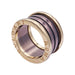 Ring 52 Bulgari ring, "B.Zero1", pink gold, cermet. 58 Facettes 33654