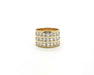 Bague Bague or jaune diamants 58 Facettes