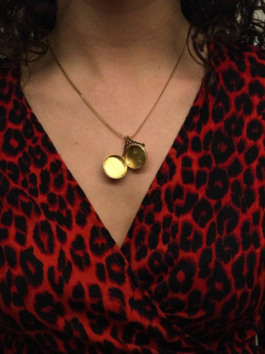 Pendentif Médaillon Photo Art Déco 58 Facettes