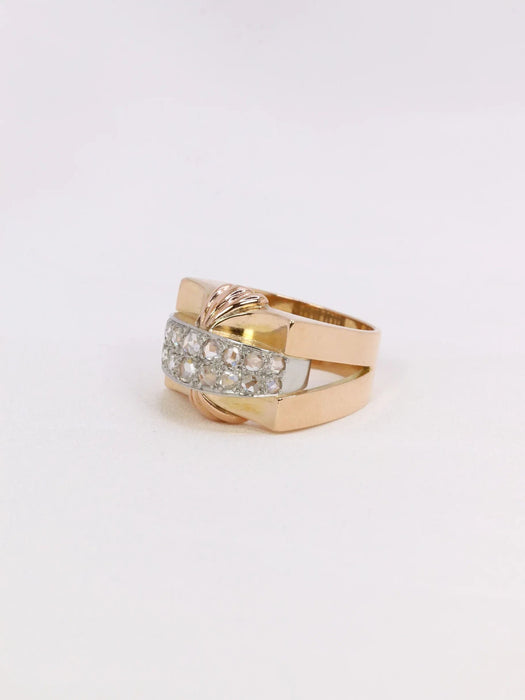 Bague 48 Bague Tank diamants taille rose 58 Facettes 1039.7