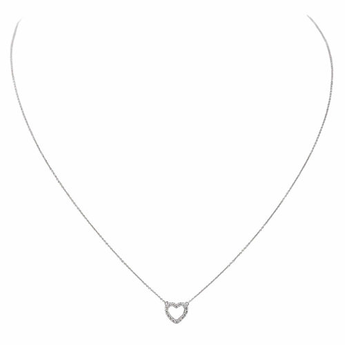 Collier Collier Coeur Or blanc Diamant 58 Facettes 3079788CN