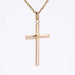 Collier Croix or rose vintage 58 Facettes CVP171