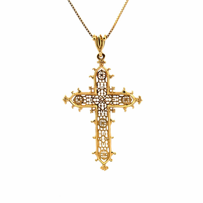 Pendentif Pendentif Croix or jaune 58 Facettes PE2-D1-GS35328-1