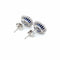 Boucles d'oreilles Vintage Sapphire Diamond Gold Cluster Stud Earrings 58 Facettes