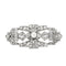 Broche Broche Art déco en or blanc, perle et diamants 58 Facettes 250301