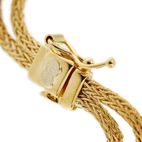 Bracelet vague en or jaune