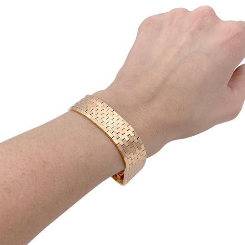 Bracelet Chaumet, "Boléro", or rose.