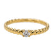 Ring 54.5 Solitaire Ring Yellow Gold Diamond 58 Facettes 2899070CN