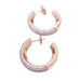 Boucles d'oreilles Créoles Messika "Divine Enigma" or rose, diamants. 58 Facettes 33773