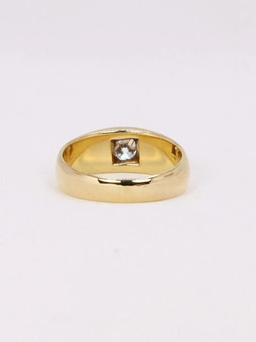 Bague 54 Bague jonc or jaune diamant 58 Facettes J375