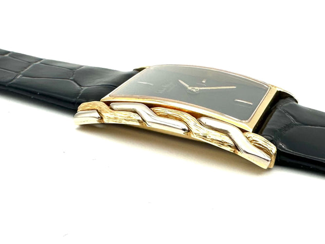 Montre GILBERT ALBERT. Montre vintage 2 ors 18K 58 Facettes