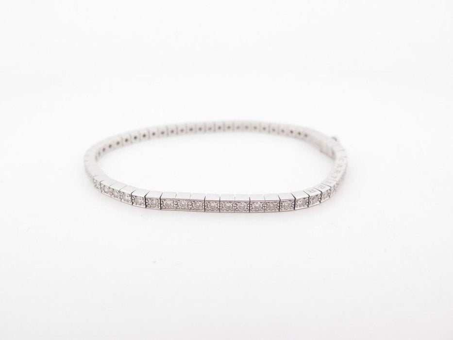 Bracelet bracelet CARTIER laniere tennis or blanc 62 diamants 16cm 58 Facettes 262368