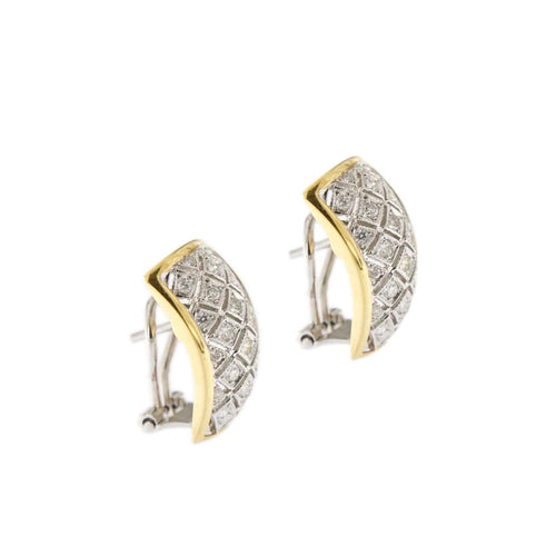 Boucles d'oreilles Boucles d'oreilles 2 ors diamants 58 Facettes 22616