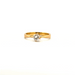 Ring 53 Solitaire Yellow Gold & Diamond 58 Facettes