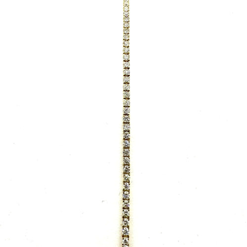 Bracelet Bracelet or jaune rivière de diamants 58 Facettes Z1351818