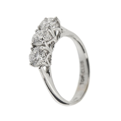 Bague Bague trilogie avec diamants 58 Facettes 3550