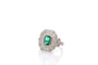 Bague 53 Bague émeraude de 1,70cts et diamants 58 Facettes 26871-26634