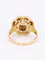 Bague 56 Bague ancienne fleur or jaune pierre blanche 58 Facettes 1CA0000012/1